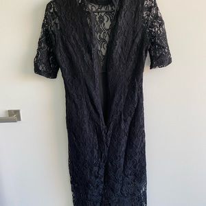 BCBGeneration Black Lace Cocktail Dress